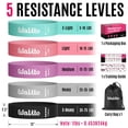 thumbnail image 4 of Bandas de Resistencia Walito Fabric Resistance Bands 01 de tela para piernas y glúteos set de 5 niveles, 4 of 5