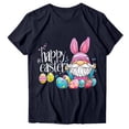 thumbnail image 3 of Ichuanyi Women Happy Easter T Shirt Cute Easter Bunny Graphic Tee Easter Day Casual Tops Round Neck Short Sleeve T-Shirt, 3 of 6