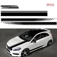 thumbnail image 3 of 5PCS Car Decals Stripe Graphic Sticker for Car Auto Racing Body Decal for Car,Self Adhesive,Modified Stripe Exterior Decoration Decal Black, 3 of 8