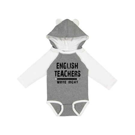 

Inktastic English Teachers Gift Baby Boy or Baby Girl Long Sleeve Bodysuit