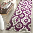 thumbnail image 3 of SAFAVIEH Porcello Collection PRL7736B Ivory / Purple Rug, 3 of 9