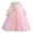 48Pink135, variant on XAOFW Girl's Dresses Long Sleeve Crewneck Dress Kids Partywear Elegant Embroidered Gown Dress Holiday Party Versatile Cozy Toddler Sundress