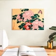 thumbnail image 3 of Elephant Stock Peonies And Blossom Wall Art - Horizontal Canvas Wall Art - Living Room Wall Decor - Floral And Botanical Canvas - Orange And Pink Decor By Katsushika Hokusai - 12" x 8", 3 of 8