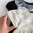 thumbnail image 6 of LYMAYTER ‌‌Newborn Infant Baby Summer Lace Collar Short-Sleeve Bubble-Sleeve Romper Lightweight‌, 6 of 8