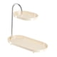 thumbnail image 5 of Organizador de baño de 2 capas, soporte para cosméticos, estante de tocador, estante de almacenamiento de maquillaje para Blanco, 5 of 9