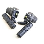 Shimano RevoShift SL-RS35 3 x 7 Speed Bike Grip Shifter Set + Grips NEW