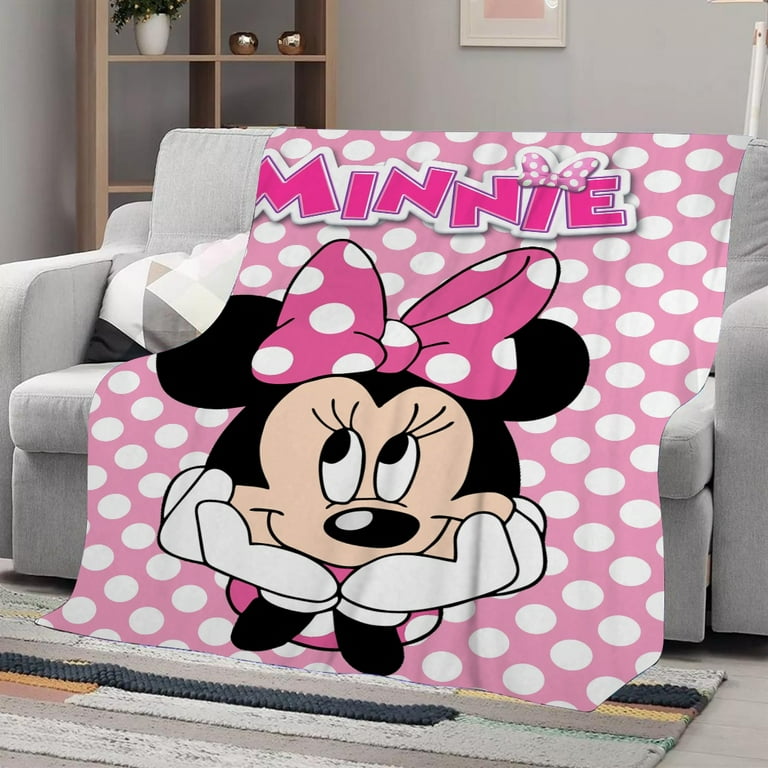 Classics Minnie Mouse Throw Blanket Exquisite Bed Cover Super Soft for Boy Girl 32x47