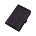 thumbnail image 2 of Gifts for Women Clearance YOHOME A6 PU Leather Notebook Binder,Mini Binder Refillable Paper with Pretty Ring Binders, Binder Cover for Personal Planner Budget Organizer Black One Size, 2 of 3