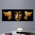 thumbnail image 1 of Wallhogs Xzendor7 Gold Girl Fractal Feather Fluff Carved Wall Mural, 1 of 2