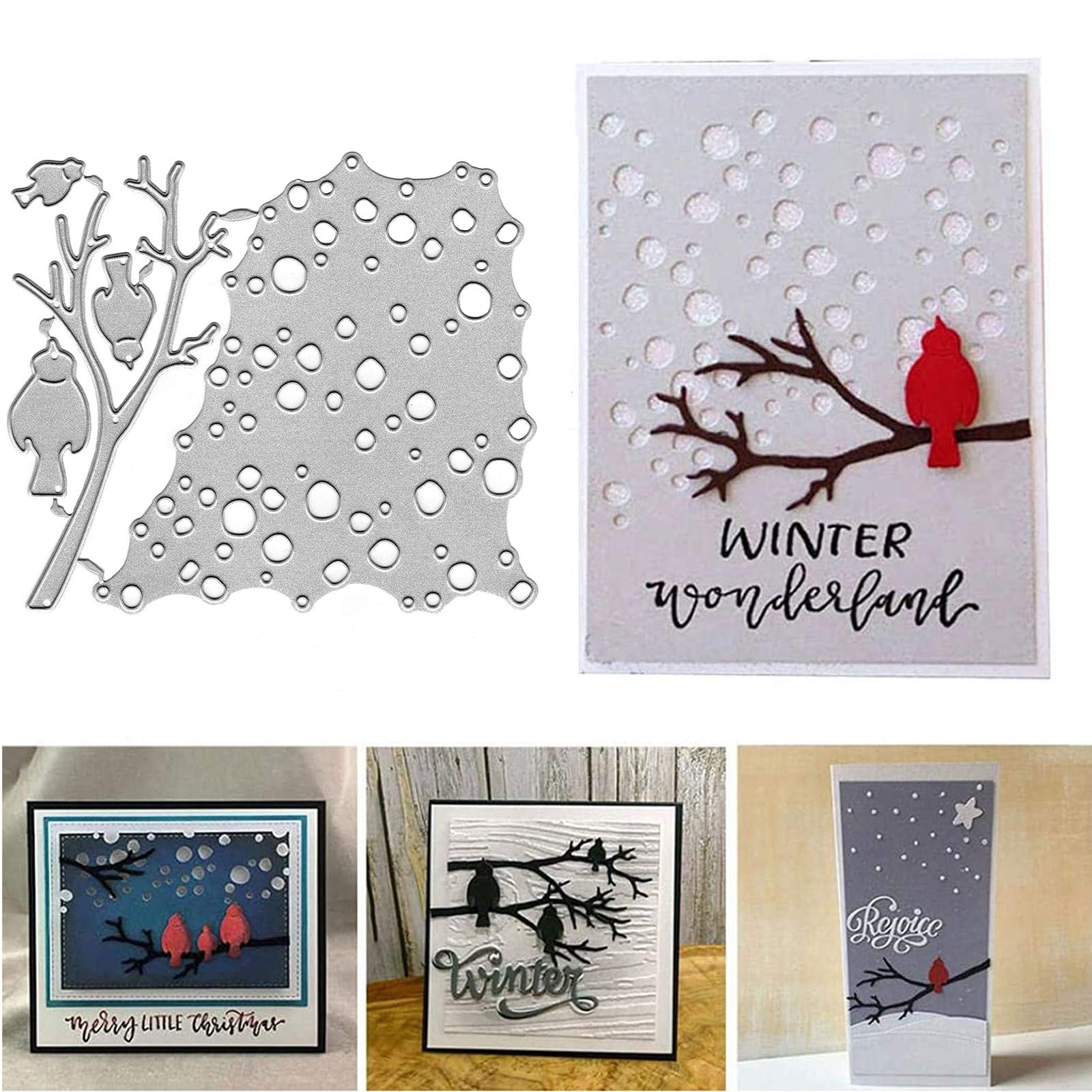 Metal Cutting Dies And Stamps Christmas Bird DIY Scrapbooking Stencils Supplies Metal Cutting Dies And Stamps Christmas Bird DIY Scrapbooking Stencils Supplies