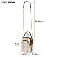 thumbnail image 2 of FORMRS Crossbody Bag for Women Quilted Travel Shoulder Cell Phone Purse with Chain Strap Handbag, Beige Nautical Pattern, 2 of 7