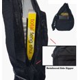 thumbnail image 3 of ImpecGear Polyester Small Lightweight Zippered Travel Portable Mesh Backpack (Gold/Black - Pack of 1), 3 of 4