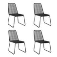 thumbnail image 2 of vidaXL 5 Piece Garden Dining Set Black, 2 of 5
