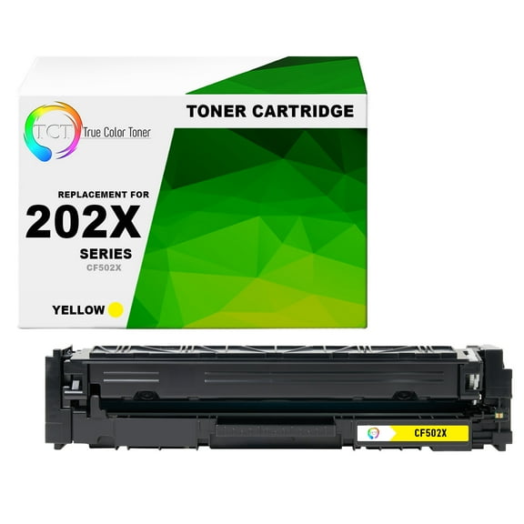 TCT 202X Yellow Toner Cartridge - Compatible With HP 202X CF502X High Yield