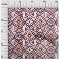 thumbnail image 1 of oneOone Silk Tabby Maroon Fabric Diamond & Circles Geometric Quilting Supplies Print Sewing Fabric By The Yard 42 Inch Wide, 1 of 4