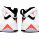 thumbnail image 5 of Ni - ke [CU9307-160] Jordan Men's Air Jordan 7 Retro White Infrared Sneakers *NEW*, 5 of 5