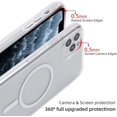 thumbnail image 4 of for iPhone 11 Pro Magnetic Case, Built in Magnets Compatible with MagSafe, Clear Hard PC Back Cover + Soft TPU Frame Slim Bumper Case for iPhone 11 Pro（5.8"）,Clear, 4 of 11