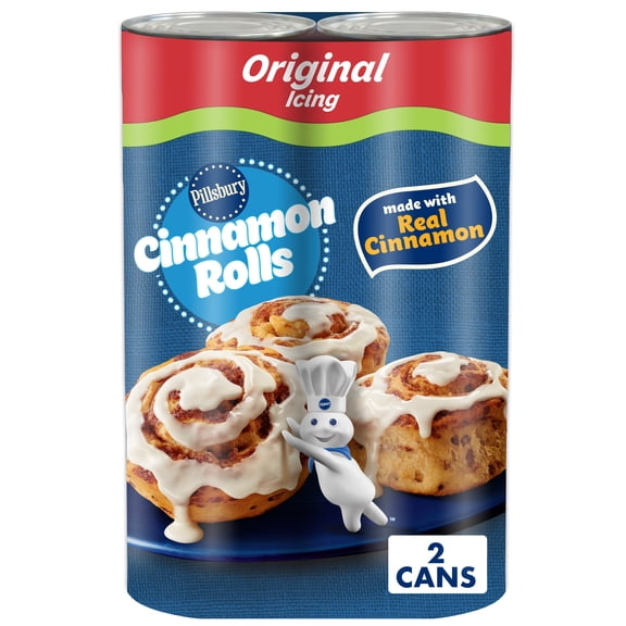 Pillsbury Cinnamon Rolls, Original Icing, 16 Rolls, Value 2-Pack, 24.8 oz