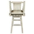 thumbnail image 5 of Homestead Collection Counter Height Swivel Captain's Barstool - Buckskin Upholstery, Ready to Finish, 5 of 5