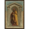thumbnail image 2 of Nicolas Auguste Hesse 14x18 Gold Ornate Wood Frame and Double Matted Museum Art Print Titled - Saint Zaccharie (1840), 2 of 4