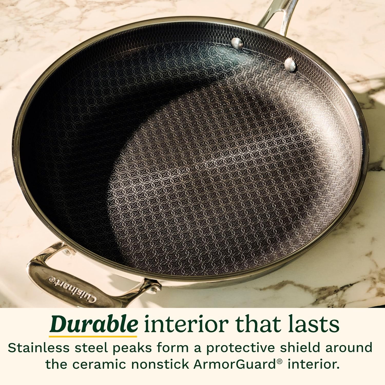 Cuisinart FusionPlus™ Non-Stick 10” Skillet, Stainless Steel Frying Pan, Compatible with Induction, PFAS-Free