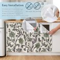 thumbnail image 5 of Sage Green Leaf Cabinet Curtains 35"W x 35"L,Dustproof Sink Skirt Curtain for Kitchen Bathroom,Vintage Farmhouse Boho Pastoral Tribal Adhesive Desk Skirt Privacy Short Curtains for Closet Vanity, 5 of 8