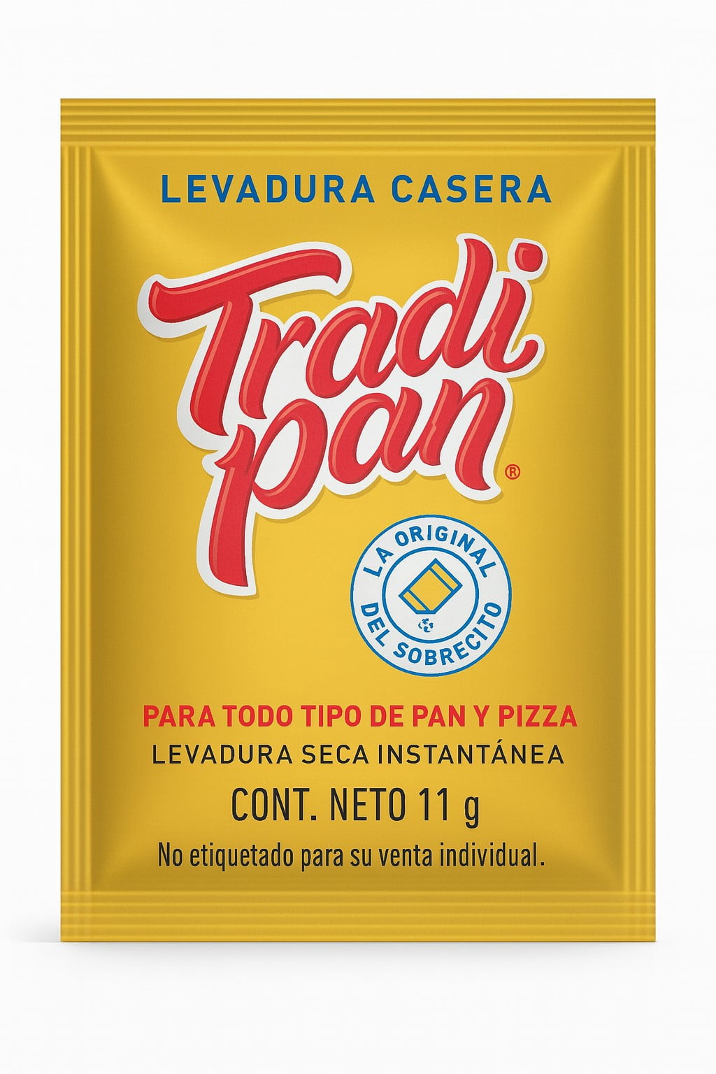 TradiPan Instant Dry Yeast, Non-GMO, Gluten Free, Yeasts & Leaveners, Allergen-Free, 5 Sachets of 11g