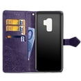 thumbnail image 5 of Galaxy S9+ Plus Wallet Cases and Covers, Allytech Slim Premium PU Flip Stand Cover Mandala Embossed Full Body Protection with Card Holder Magnetic Closure for Samsung Galaxy S9+ Plus, Purple, 5 of 10