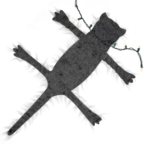 Alfombra para gatos con iluminación LED, diseño de árbol, diseño de Buddees, decoración navideña