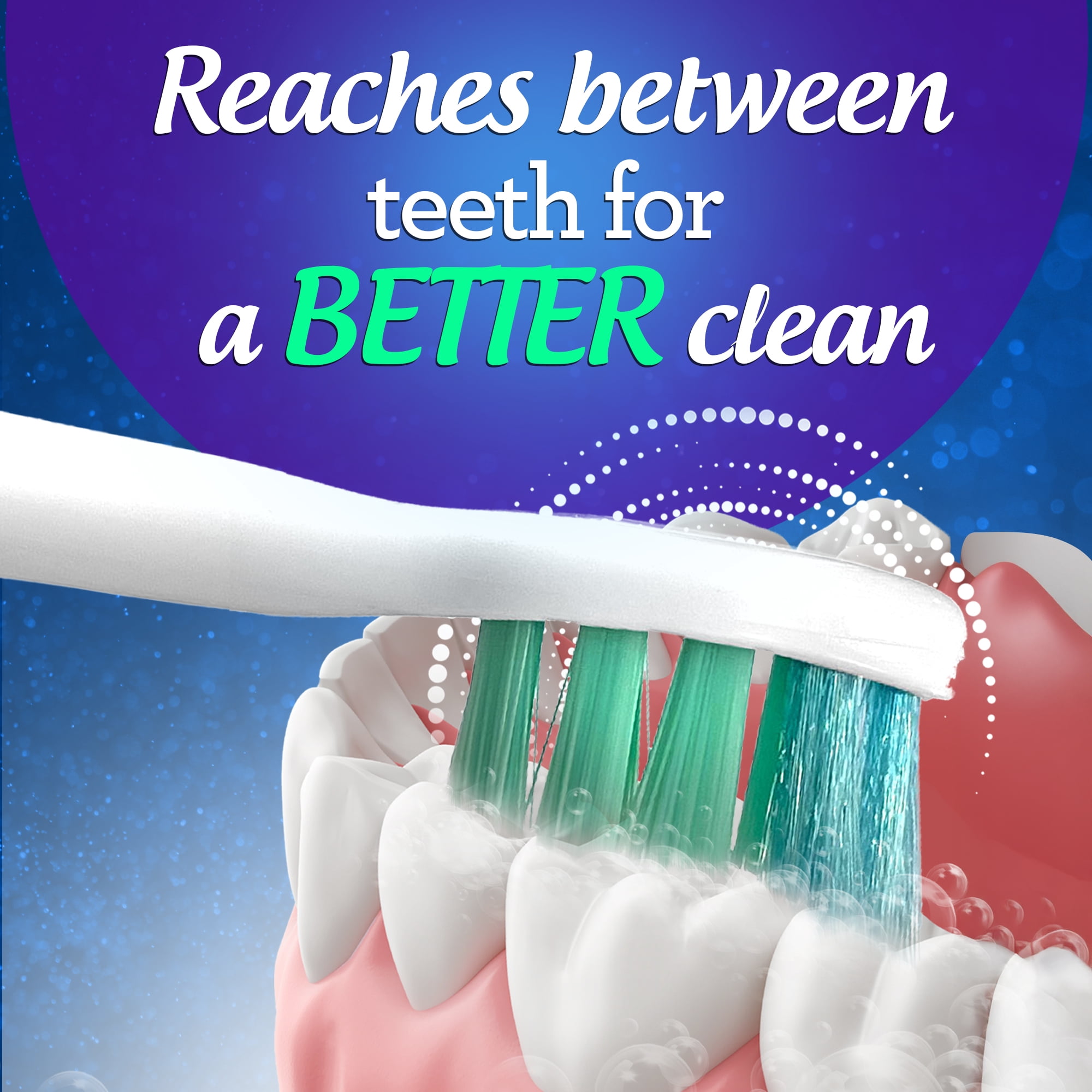 Equate Advanced Clean Electric Toothbrush Replacement Heads, White, 4 Count