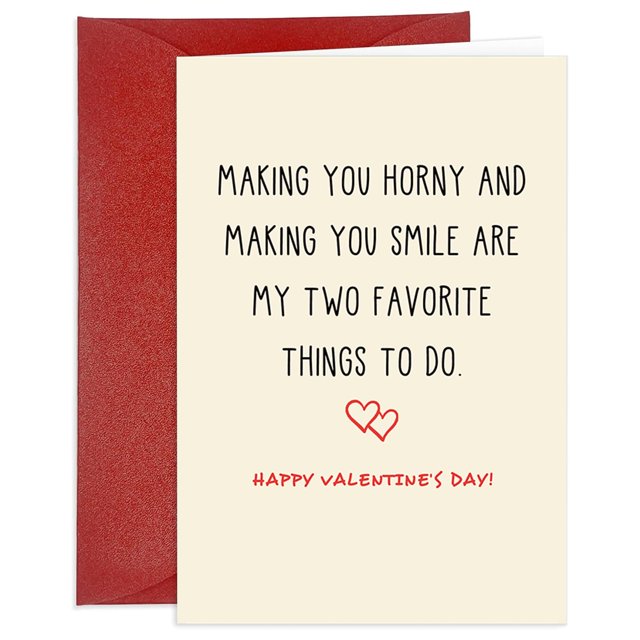 Tarjeta de San Valentín BDDYYI divertida tarjeta de amor para él o ella