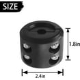 thumbnail image 2 of Winch Cable Hook Rubber Stopper with Allen Wrench, Rubber Rope Line Saver, Protects Towing Hook Synthetic Rope, Auto Accessories Universal for Car UTV ATV Winches (2, Black), 2 of 5