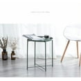 thumbnail image 4 of GOTGELIF Tray Metal End Table, Round Folding Tables for Balcony Bedroom Bedside, 4 of 5