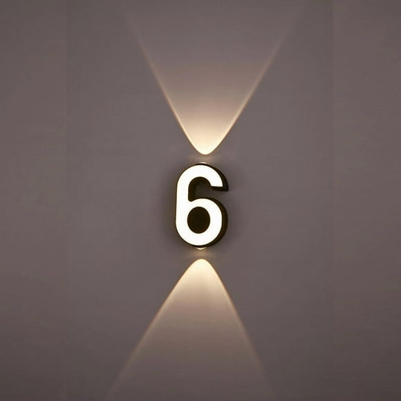 LED Digital Lights Outdoor Waterproof Wall Wash Spotlight, Logo Terrace Signboard Store Wall Lamps for Garden, Patio Lighting