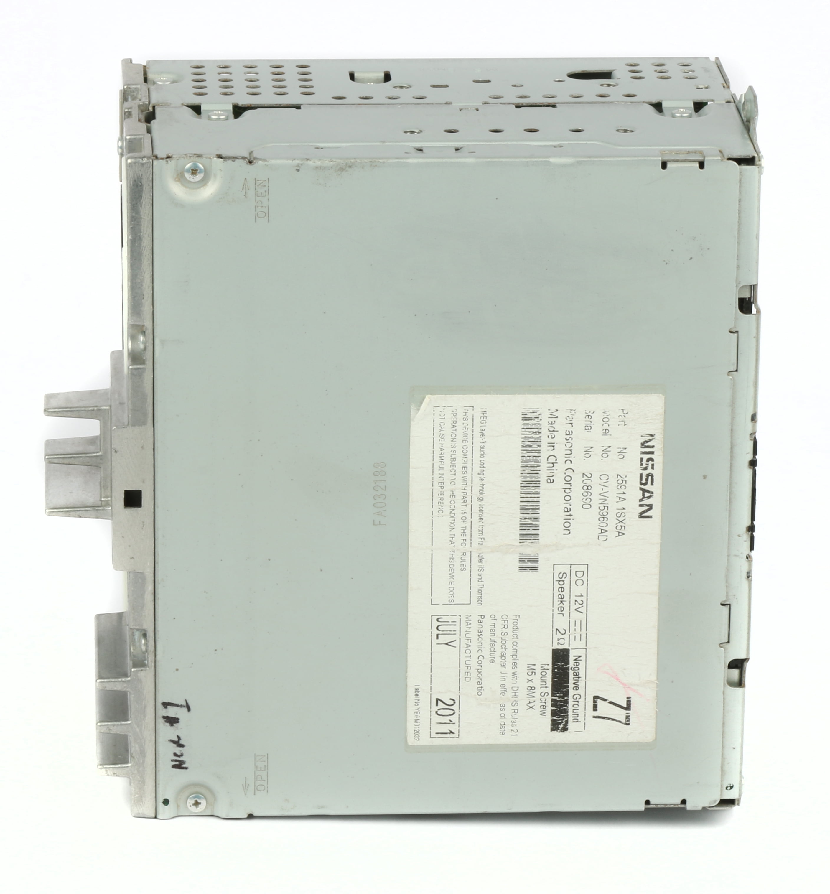 Restored 2013-14 Infiniti OEM Nissan AM FM Single CD Player Radio 2591A1SX5A (Refurbished)