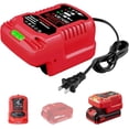 thumbnail image 1 of Para Bauer 20V Battery Charger, 1701C-B Fast Charger Replacement for Bauer 20V Hyper.max 63629 1701C-B 1702C-B 1701C 1702C Batteries, LED Indicator, 2.0A Output, 1 of 10