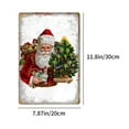 thumbnail image 3 of Deeceymbur Retro American Style 22-Inch Tin Wall Art Christmas Decor Unframed Red for Holiday Home Decoration Multicolor-A, 3 of 6