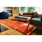 Premium Hand Tufted Rug with Cubic pattern made with 100% New Zealand ...