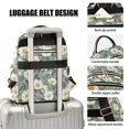 thumbnail image 3 of FORMRS Mini Backpack Purse for Women Quilted Travel Daypack Casual Shoulder Bag, Sage Green Flower Pattern, 3 of 7