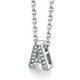 thumbnail image 1 of Silvora mujer plata esterlina inicial collar con chispeante circonita cúbica, letra A colgante collar para niñas adolescentes encanto joyería de cumpleaños, 1 of 8