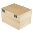 thumbnail image 4 of Caja de madera Ormromra grande con tapa natural multiusos, 4 of 6