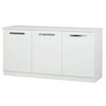 thumbnail image 3 of Saint Birch Alaska Wood 3 Door Credenza File Cabinet in White, 3 of 7