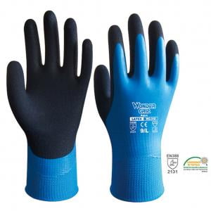 Fancyleo 2 Pairs Wonder Grip Fully Dip Waterproof Gloves Cold Waterproof Working (Best Gloves For Working In The Cold)