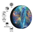 thumbnail image 4 of Rateoe Colorful Winged Dolphin Pattern Tire Cover Wheel Protectors Weatherproof Wheel Covers Universal Fit for Trailer Rv SUV Truck Camper Travel Trailers Accessories-14 inch, 4 of 6