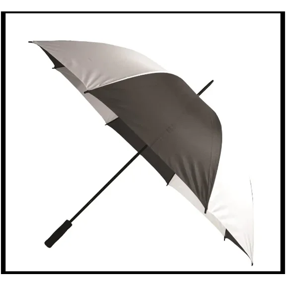 Golf Umbrella In Black And White The 60 In. Dia Is Sure To Keep You Dry New