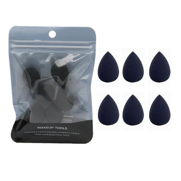 6 Pack/Set Makeup Sponge Dry And Sponge Puff Mini Beauty Make Up Tools for Foundation Powder Concealer and Eye Shadow Under Eyes Highlight Contour