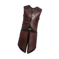 thumbnail image 1 of Rongfmy Medieval Renaissance Viking Gothic Vest Armor Adjustable Party Costume Dress Deep Brown, 1 of 8