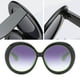 thumbnail image 3 of Gafas de sol de estilo vintage Zulema 90s 80s Marco de Plástico Lente gris degradado Marco verde negro, 3 of 8