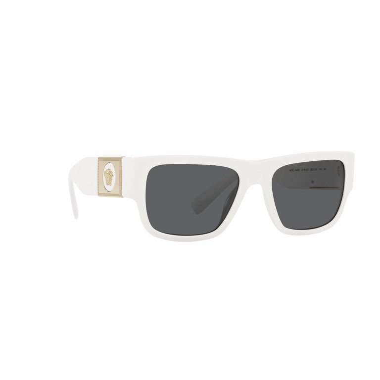 Versace white 56mm rectangle sunglasses Versace VE 4406 Plastic Mens Rectangle Sunglasses White 56mm  main image 3