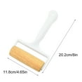 thumbnail image 3 of Wooden Rolling Pin, Bread Roller, Multifunctional Kitchen Baking Tool, with Plastic Handle, Non-Slip, Lightweight, for Pasta, Pizza Dough, Home and Outdoor Use, 3 of 6